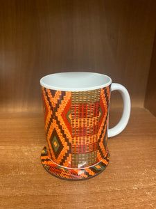 Kente Mug & coaster set